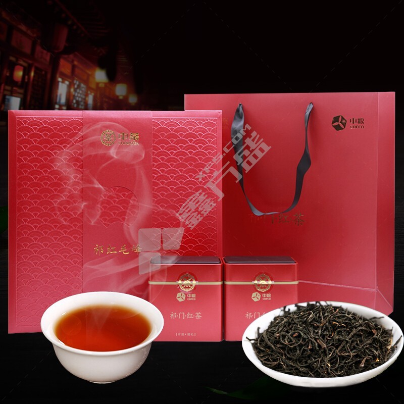 中粮中茶祁红毛峰礼盒 净含量：200g  内配：50g*4罐  等级：一级