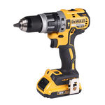 得伟DEWALT 锂电充电式无刷磁浮冲击钻DCD796D2-A9 18V 2x2.0Ah 电池套装