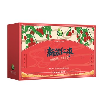 禾煜新疆若羌红枣礼盒1250g  125g*10