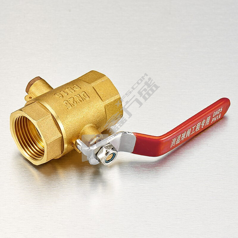 Dazhan brass filter temperature measuring ball valve GQ011F-16T