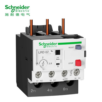 施耐德Schneider電子過流繼電器 LR9系列 LR97D07m7 220VAC 設(shè)定范圍1.2-7A