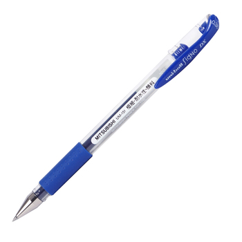 三菱 UM-151 啫喱笔 透明 蓝色 0.38mm UM-151