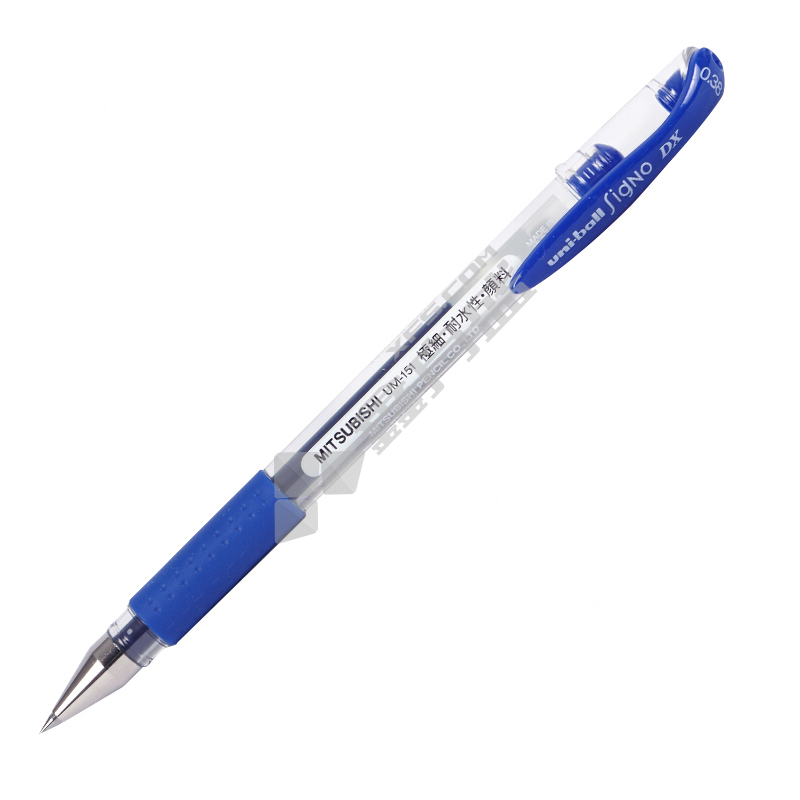 三菱 UM-151 啫喱笔 透明 蓝色 0.38mm UM-151