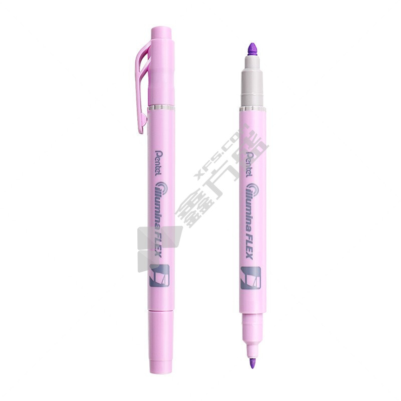 派通 SLW11P 马卡龙双头荧光笔 紫色 1.5-3.5mm/1mm SLW11P