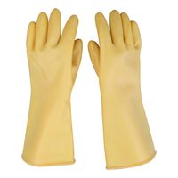 三蝶 B型 黄色工业乳胶耐酸碱手套 60cm 黄色 橡胶