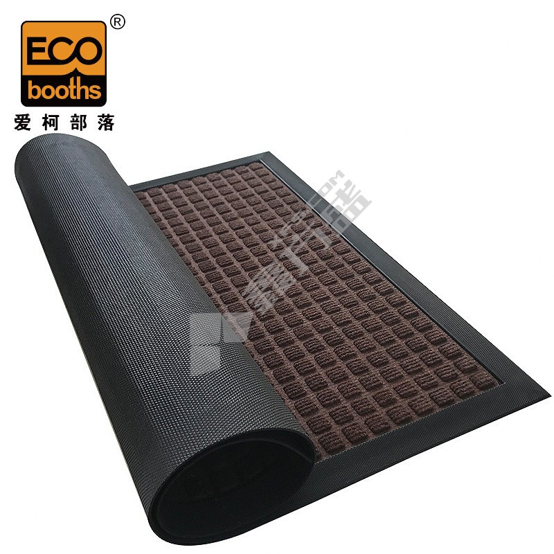 爱柯部落 维洛刮沙除尘吸水防滑地垫 90cm*150cm 棕色 E2010220004