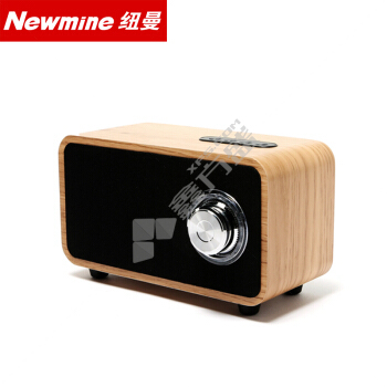 纽曼 MX06 桌面蓝牙音箱 枫木色 FM收音机插TF卡播放器低音炮3D环绕音响木质