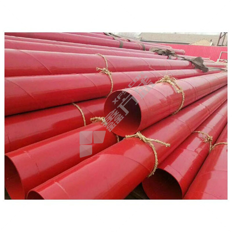红色涂塑钢管 长6m 100mm*3.5mm