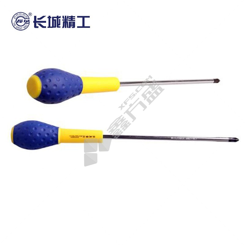 长城精工 GREATWALL CR-V双色橡塑柄鱼雷型旋具 #1*5*150mm(6") 270265
