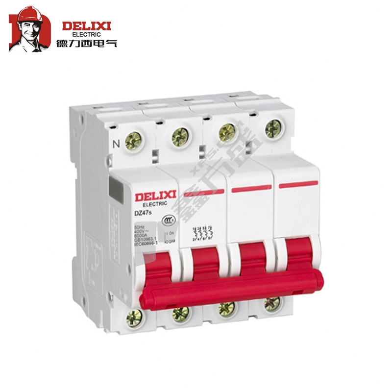 德力西DELIXI 小型断路器DZ47s系列3P+N DZ47s B型 3P+N 40A