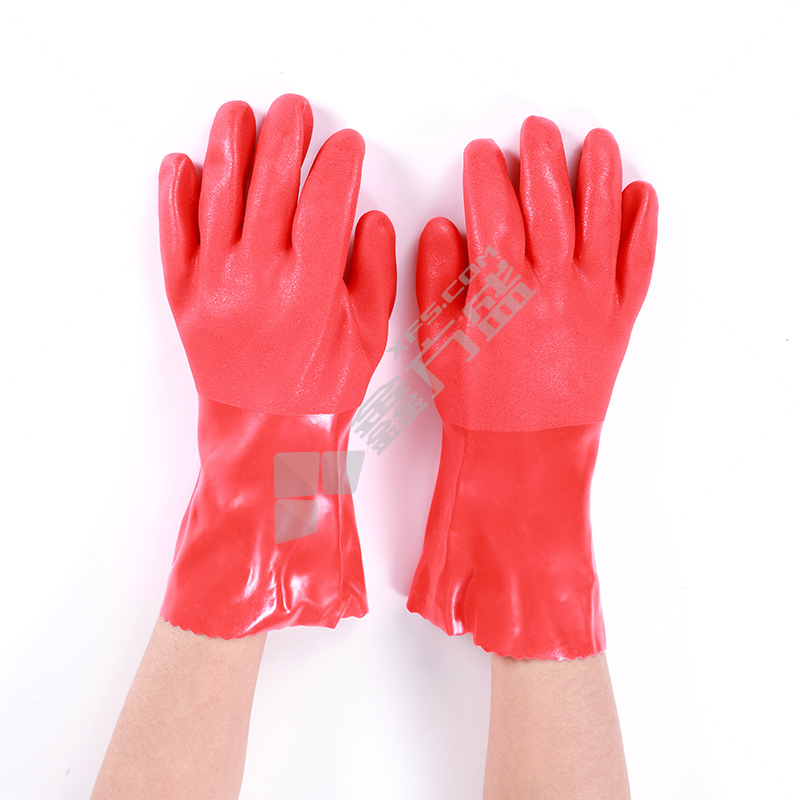 东亚 耐油防酸碱家用手套 802 M 红色