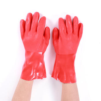 东亚 耐油防酸碱家用手套 802 M 红色