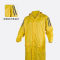 代尔塔 连体式涤纶雨衣 407007 黄色 XL