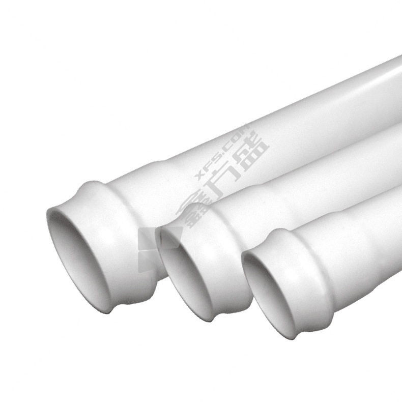 联塑 PVC扩凸口排水管 含胶圈 75*2.3mm*4m 白色