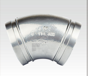 建支 沟槽衬塑弯头45°