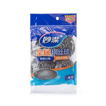 妙潔 金属钢丝球 4只装