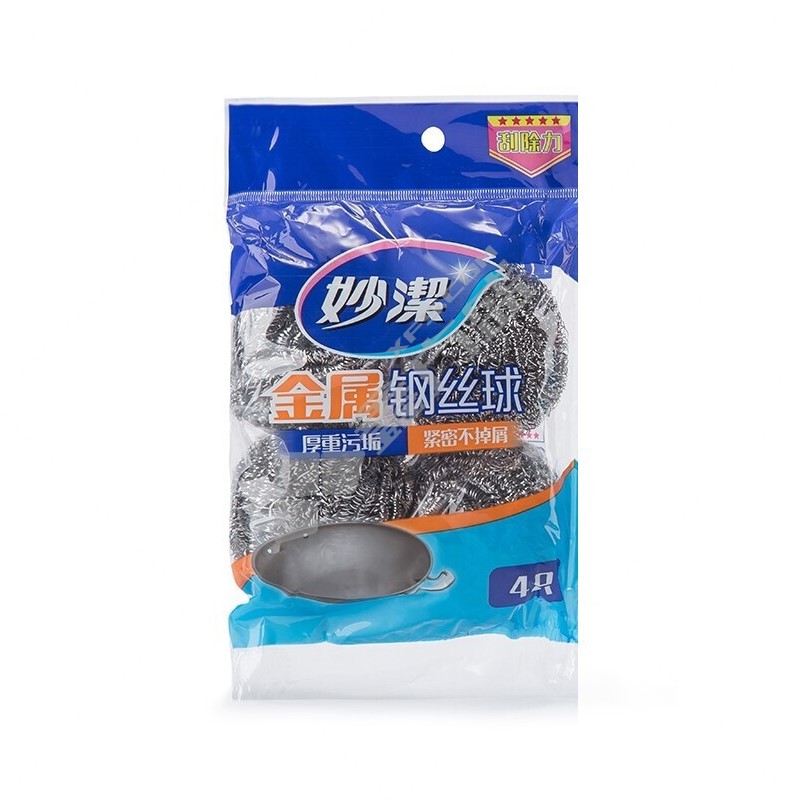妙潔 金属钢丝球 4只装
