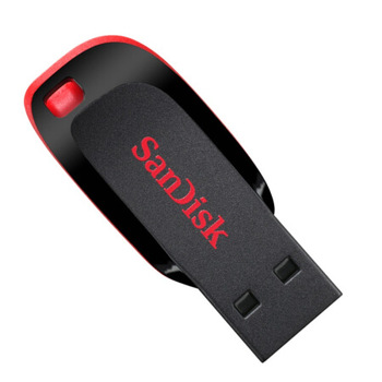 闪迪CZ50 USB2.0 U盘 64GB 黑红 CZ50