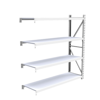 欧曼 4层中型层板货架 副架200kg 1500mm*500mm*2000mm 4层 200KG 白色