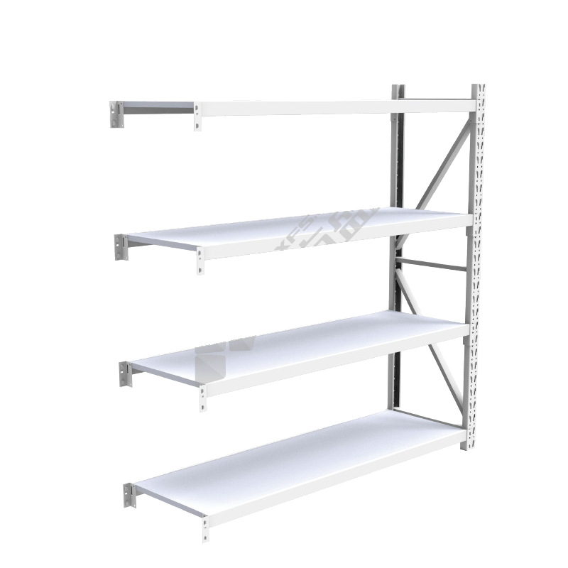欧曼 4层中型层板货架 副架200kg 1500mm*500mm*2000mm 4层 200KG 白色