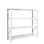 欧曼 4层轻型层板货架 主架100kg 1500mm*500mm*2000mm 4层 100KG 白色