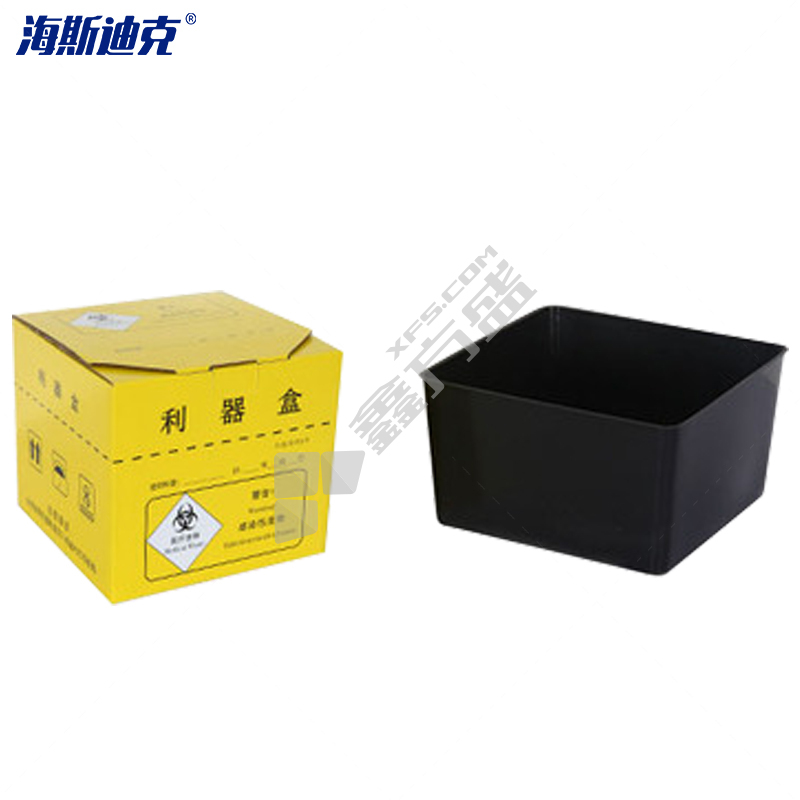 海斯迪克 HKW-304 纸质医疗利器盒 锐器盒 HKW-304 1L 黄色 不带内胆