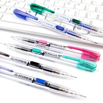 派通 侧按自动笔 PD105T PD105T-A 0.5mm 黑 自动笔