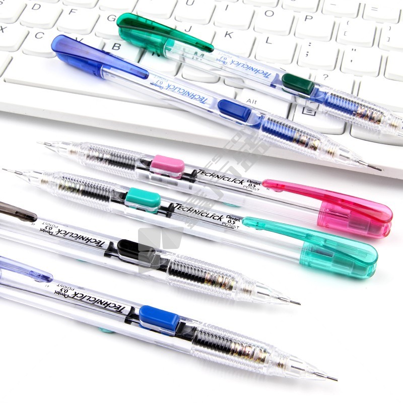 派通 侧按自动笔 PD105T PD105T-A 0.5mm 黑 自动笔