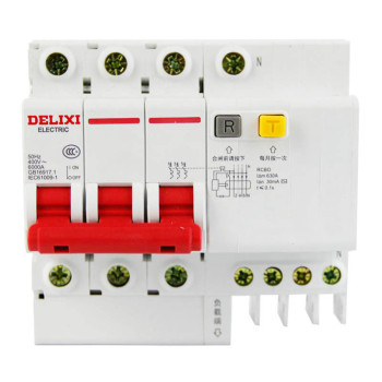 德力西DELIXI 小型漏电保护器DZ47sLE系列3P+N DZ47sLE 3P+N（N极直通） D 10A 100mA