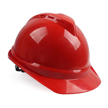 梅思安 ABS带孔豪华型超爱戴安全帽 配C型下颌带 10172485 V型 红色
