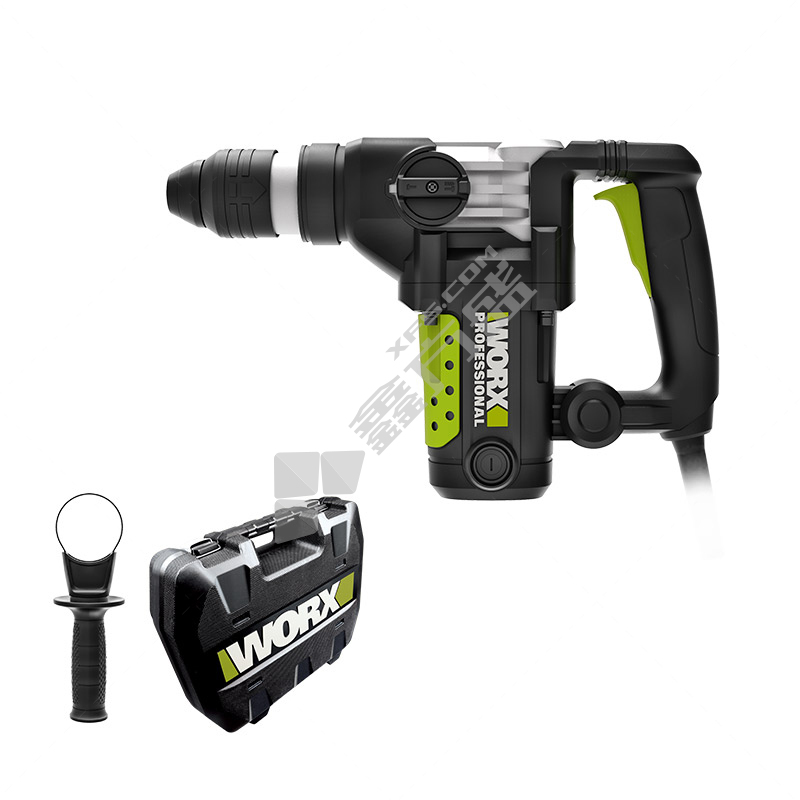 威克士Worx 26毫米电锤 双功 WU327D-1050W双功 WU327D 1050W 1250r/min 220V