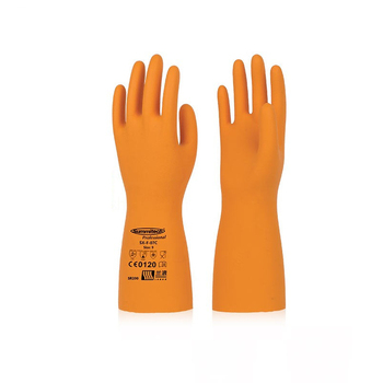 兰浪 SR200 天然橡胶防化手套 L 橙色