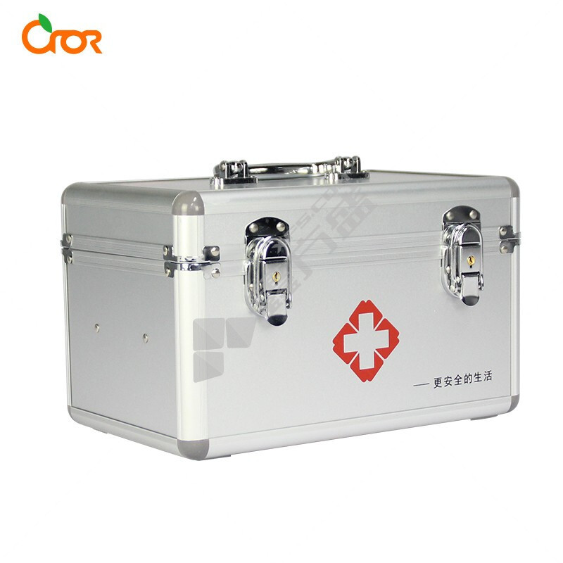 科洛 12寸小型急救箱 280*180*170mm 银白色 ZE-L-006A