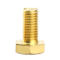 冰禹 DIN933 62黄铜外六角螺栓全牙 M8*50(10个)
