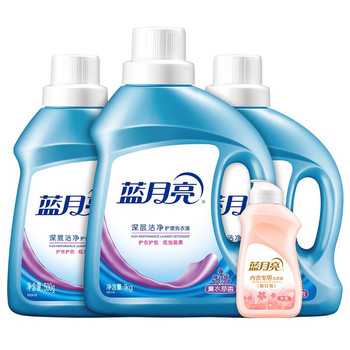 蓝月亮 薰衣草洁净组合洗衣液 1kg+薰衣草洁净洗衣液500g*2+柔润樱花内衣专用洗衣液（旅行装）80g 套装