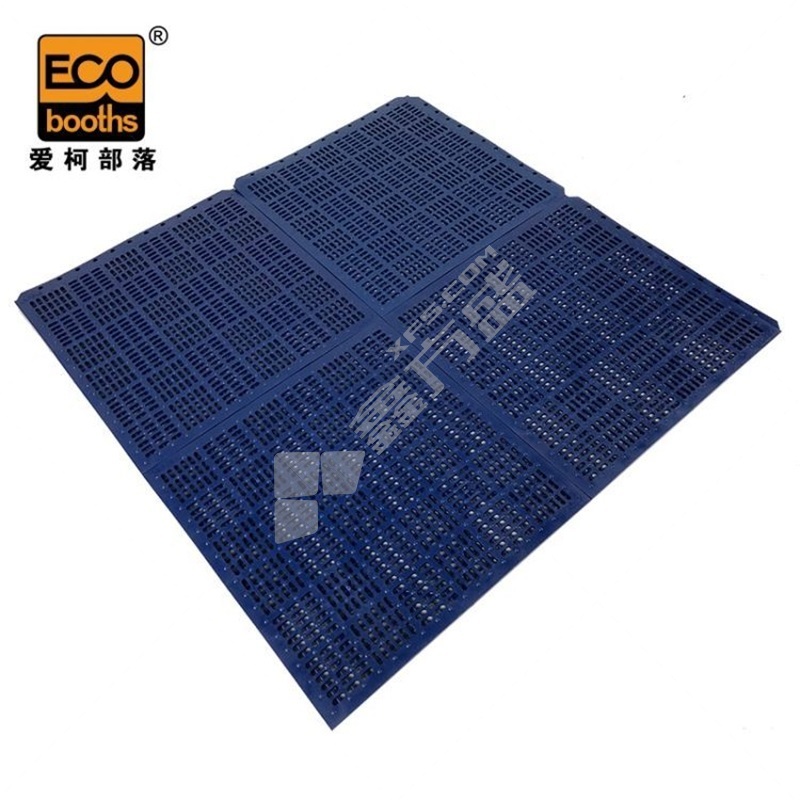 爱柯部落 洁伦3.0经济型PVC疏水防滑垫 E2010803002 30cm*30cm*9mm 宝蓝色