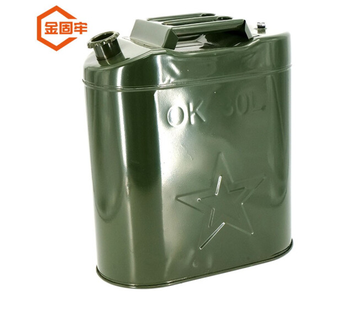 金固牢 KCzy-95 工业加厚铁皮汽油桶 立式扁桶30L