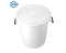 金固牢  KCsy-03 塑料水桶加厚户外储水桶 100L白色带盖