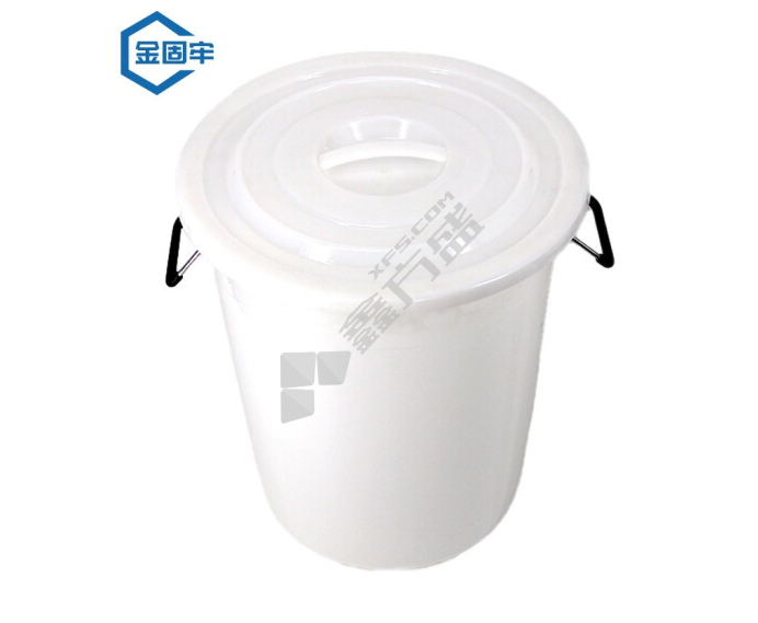 金固牢  KCsy-03 塑料水桶加厚户外储水桶 100L白色带盖