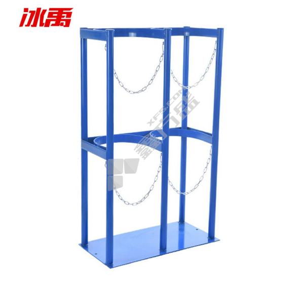 冰禹  BYlj-288 气瓶固定架 蓝色 40L双瓶