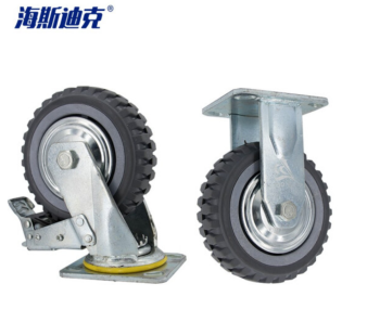 海斯迪克 HK-780 尼龙脚轮 风火轮聚氨酯脚轮 重型工业轮子 6寸（2刹车+2定向）