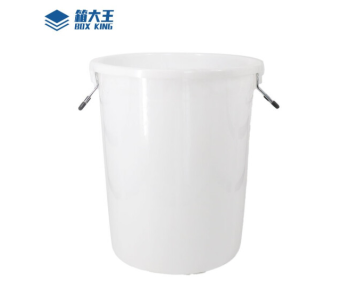 箱大王 Xlj-02 大号加厚塑料圆桶 白色无盖60L