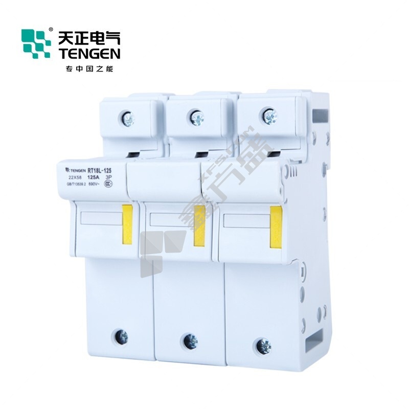 天正电气 熔断器 RT18L-125 125A RT18L-125/1P