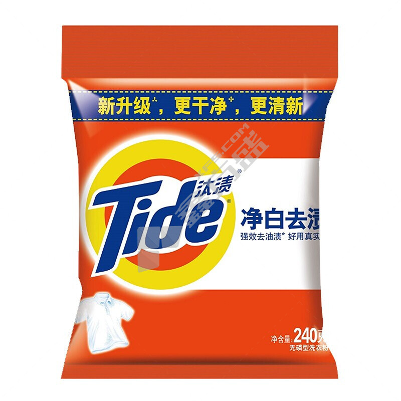 汰渍 家用净白去渍洗衣粉 240g
