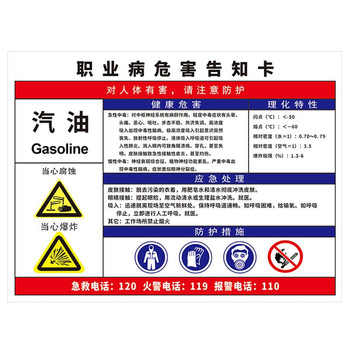 海斯迪克职业病危害告知卡牌pvc塑料板 HK-616 电焊烟尘 30*40cm