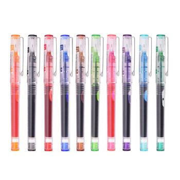 白雪 X55 针管走珠笔 透明 紫色 0.5mm X55