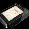 海斯迪克 双面桌牌台卡广告牌 台签台卡架摆台定制 HKW-344 水晶抽拉竖款 210×297mm 