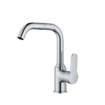 欧泰 OT-804102 单柄单孔 菜盆龙头含软管 冷热款 铜