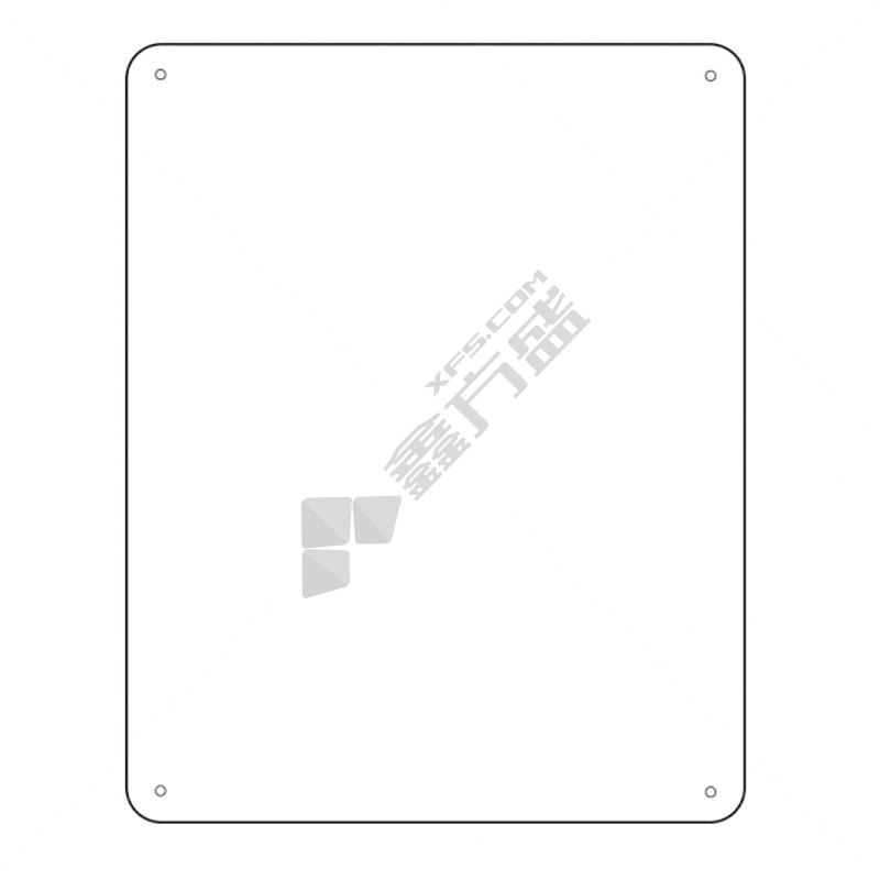 海斯迪克安全标识牌HK-65 亚克力UV 2只装 禁止靠近
