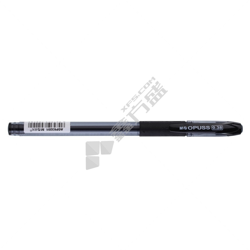 晨光 AGP63201 中性笔黑水晶 透明 黑色 0.38mm AGP63201A